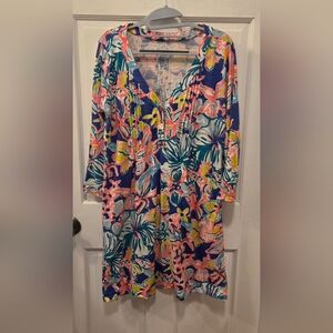 Lilly Pulitzer Amberly Size M Multicolor Floral Dress